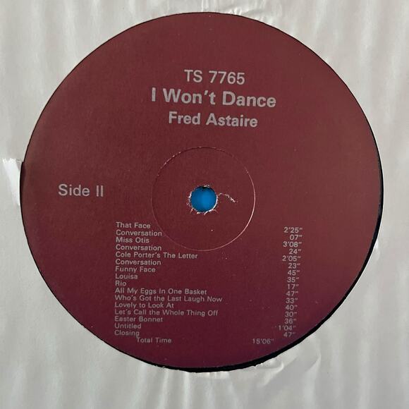 Fred Astaire – I Won’t Dance Vinyl LP TS 7765 Jazz Vocal Standards Classic Songs - Picture 4 of 7